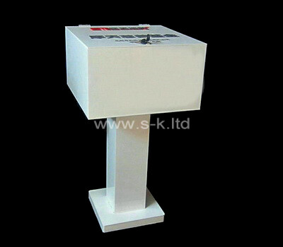 Floor standing donation box