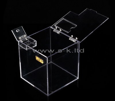 clear lucite box with lid