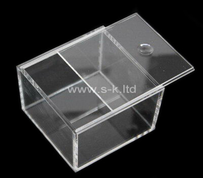 Storage box with sliding lid