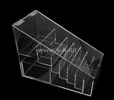 Acrylic divided compartment box