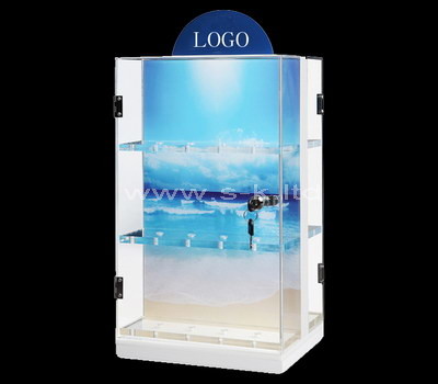 acrylic lockable display cabinet