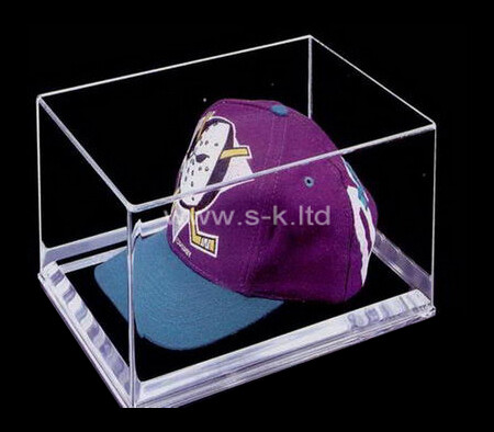 Plastic hat display case