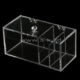 clear acrylic 3 compartment box