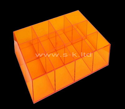 yellow 8 compartment storage box