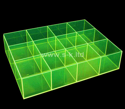 Acrylic 12 compartment storage box