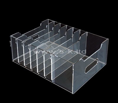 acrylic clear compartment storage box