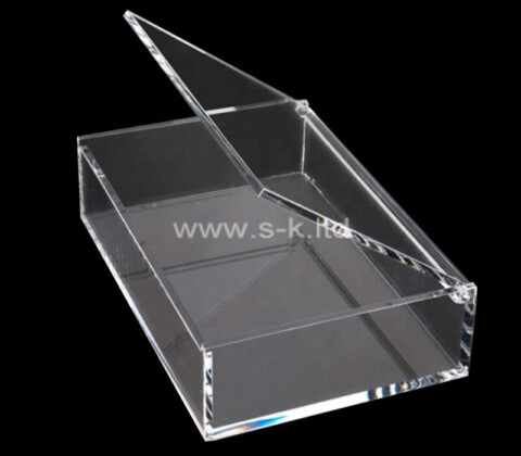 Lucite storage box with lid