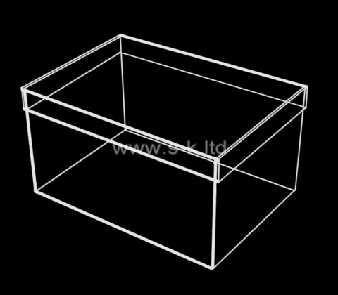 Perspex storage box with lid