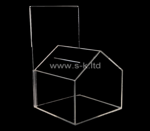 Acrylic house donation box