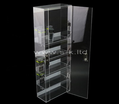 narrow cabinet with doors