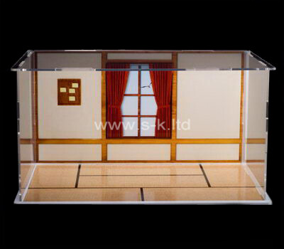 Clear plastic model display cases