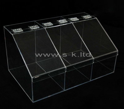 acrylic organizer box with dividers