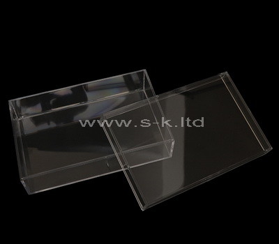 acrylic rectangular storage box with lid
