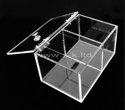 clear acrylic 2 compartment box