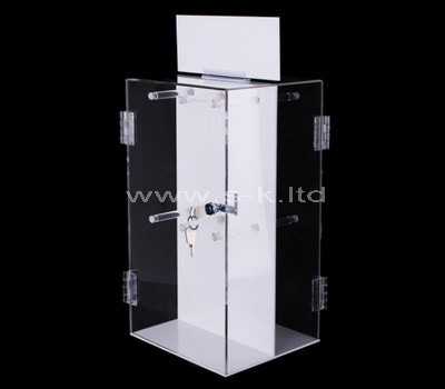 lucite display cabinet with doors