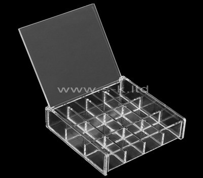 acrylic 12 compartment shadow box
