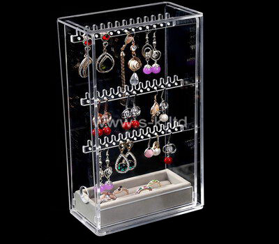 Standing jewelry display case