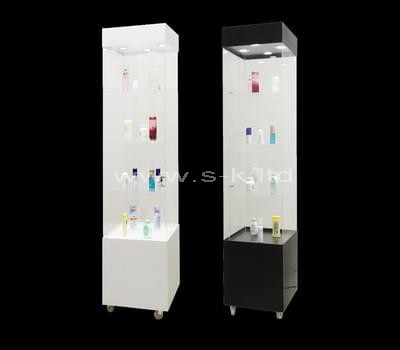 acrylic tall makeup cabinet