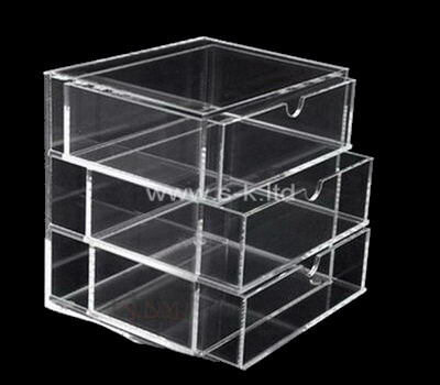 Acrylic makeup storage clear drawer