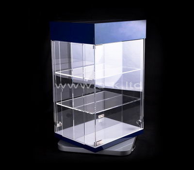 perspex small corner display cabinet