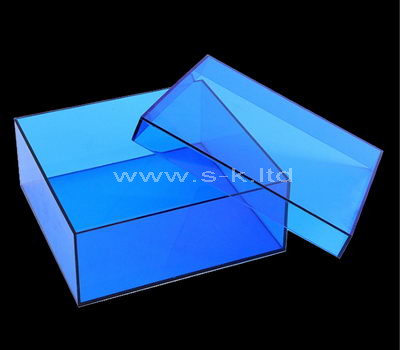 blue acrylic boxes with lids