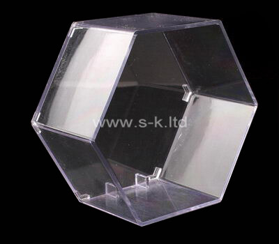 Lucite hexagon display case