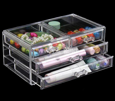 Clear 4 drawer cosmetic organizer