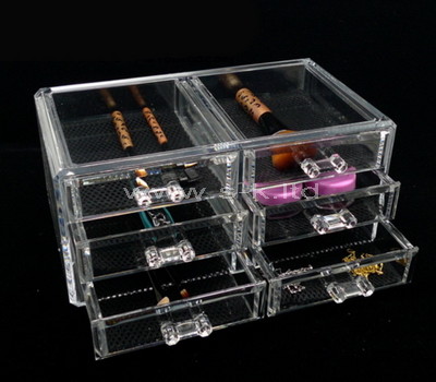 organizzatore cosmetico a 6 cassetti in acrilico