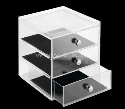 three drawer plastic storage unit