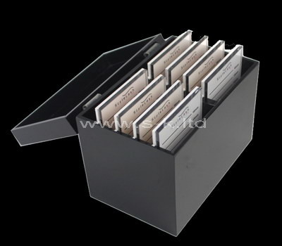 black acrylic lash box