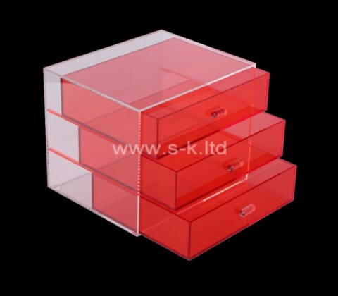 Acrylic 3 drawer storage unit