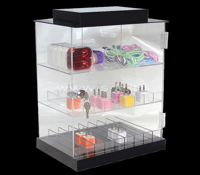 plexiglass small corner display cabinet