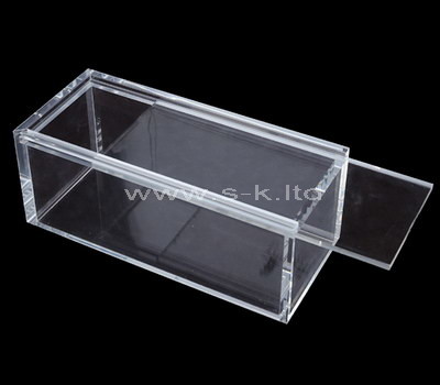 lucite long storage box with lid
