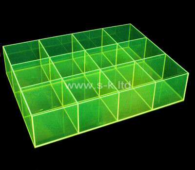 12 grids green acrylic organizer box