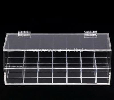Clear acrylic multi grids display cases with lid