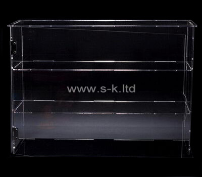 2 tiered narrow clear acrylic display case