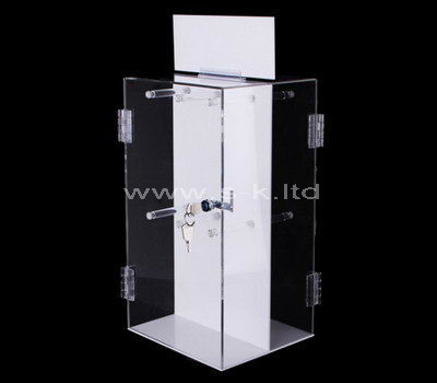 Small clear acrylic display cabinet with lock