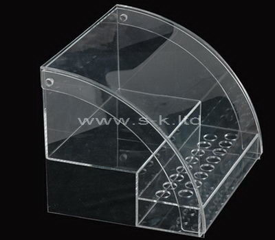 Vitrina acrílica transparente de 2 niveles