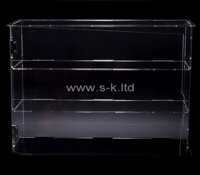 3 tiered clear acrylic display cabinet