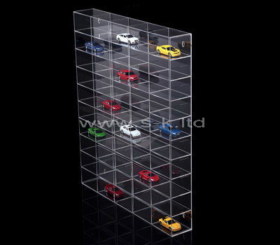 Clear acrylic multi grids model cars display cabinet