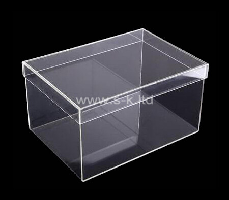 Custom design clear acrylic storage box with lid