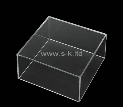 Custom design flat clear acrylic box