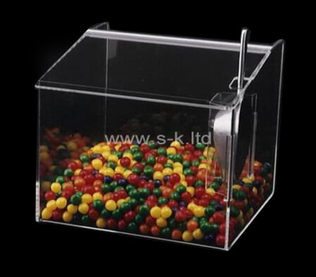 Custom design counter top acrylic candy display case