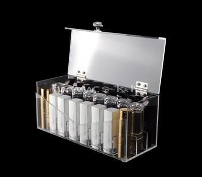 Custom design clear acrylic cosmetic organizer box