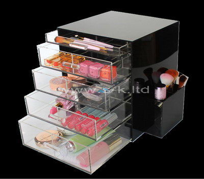 Custom design acrylic cosmetic 5 drawers organizer