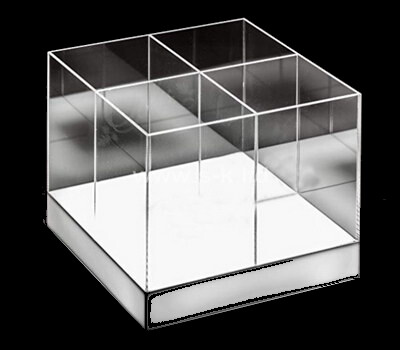 Custom design 4 grids clear acrylic box