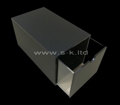 Custom design black acrylic drawer box