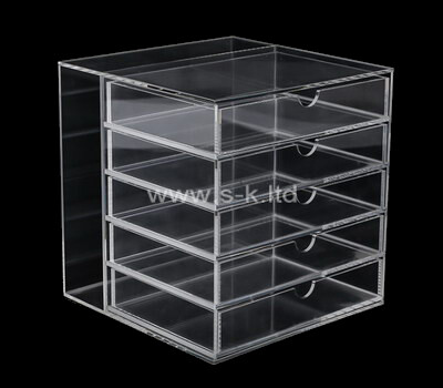 Custom design clear acrylic 5 drawers box