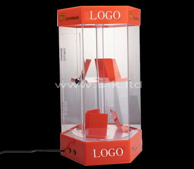 Custom design hexagon acrylic cabinet