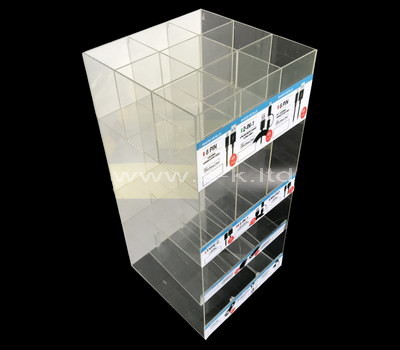 Custom design multi grids clear acrylic cabinet